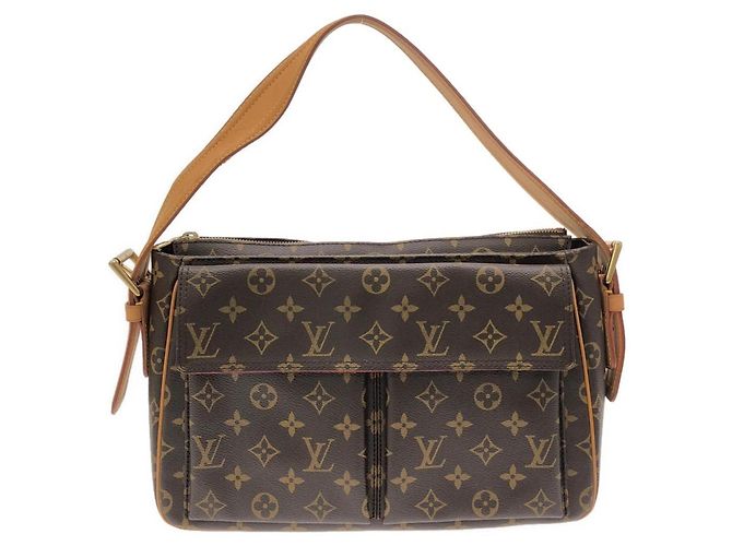 Borsa a tracolla Louis Vuitton Monogram Viva Cite GM Marrone