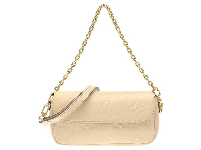 Sac à épaule Louis Vuitton Monogram Empreinte Beige