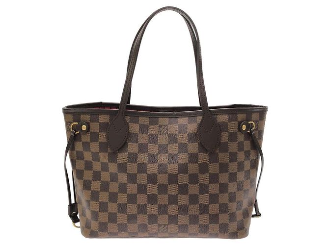Bolsa Louis Vuitton Damier Neverfull PM Marrom