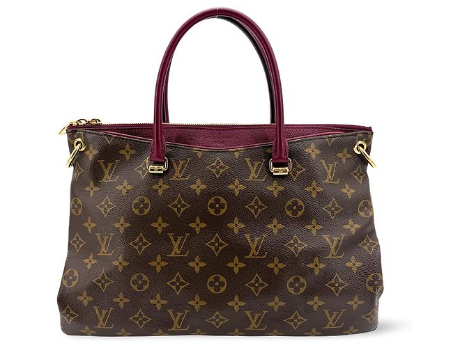 Louis Vuitton Pallas Monogram Canvas with Leather MM Marrom