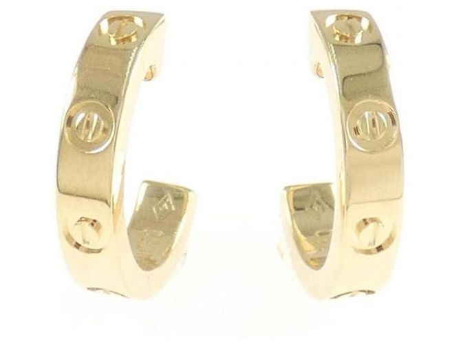 Orecchini Mini Love a mezzo cerchio Cartier D'oro