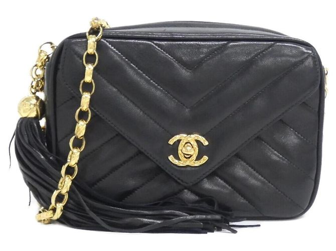 Bolsa de Ombro Chanel 02009 Preto