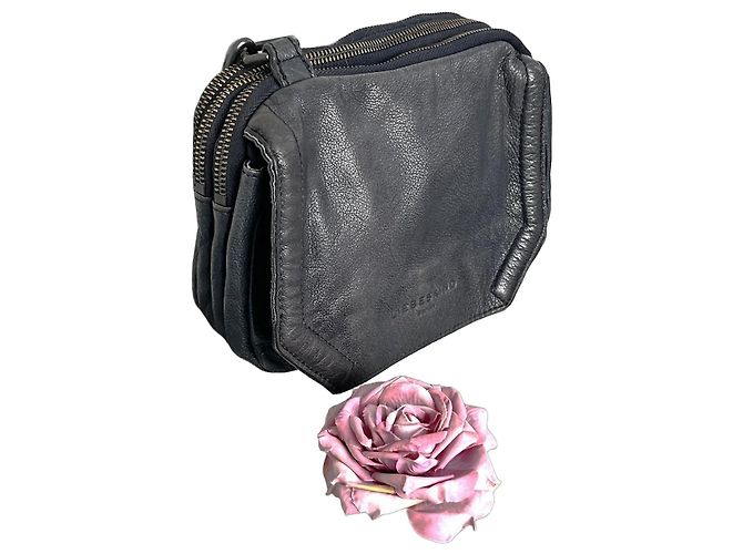 Borsa a tracolla in pelle Liebeskind Berlin Blu scuro
