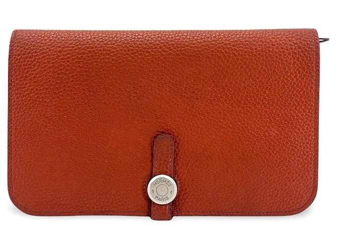 Hermès Bicolor Dogon Duo em couro combinado Marrom