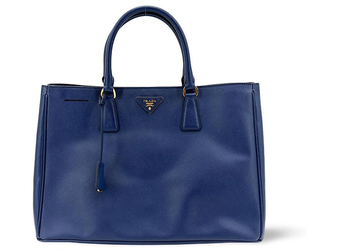 Prada Lux Open Saffiano Leather Medium Bleu