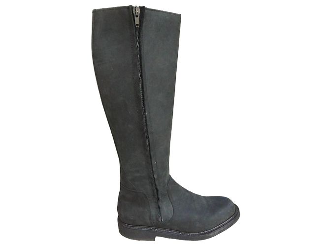 Botas altas de couro Paraboot Cinza antracite