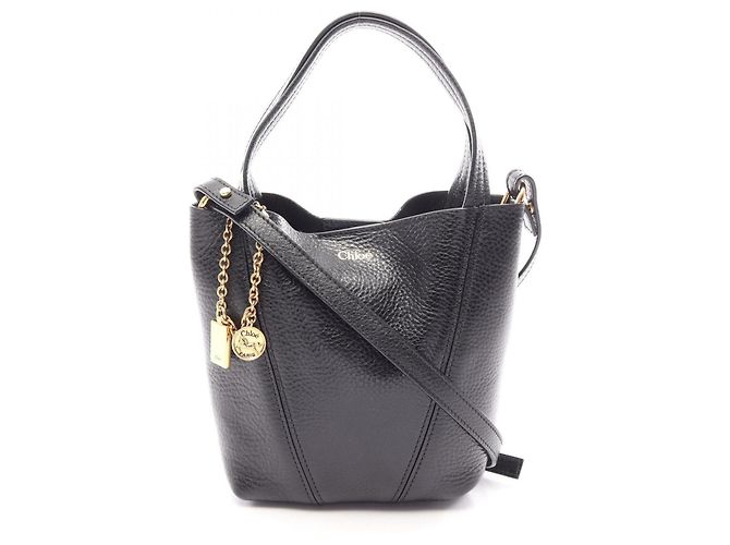 Sac à main 2-Way Chloé SPIN Small Noir