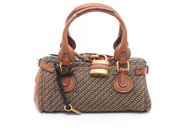 Sac à main Chloé Paddington Marron Noir Beige