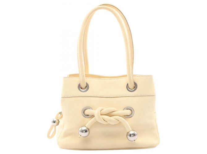 Sac à main Chloé avec détail nœud Écru