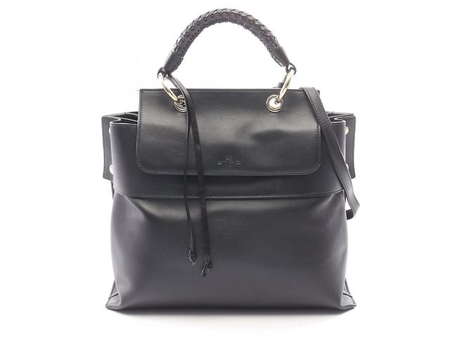 Borsa 2-Way Etro in pelle nera Nero