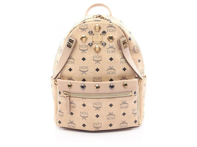 Sac à dos MCM STARK Visetos Studded Beige