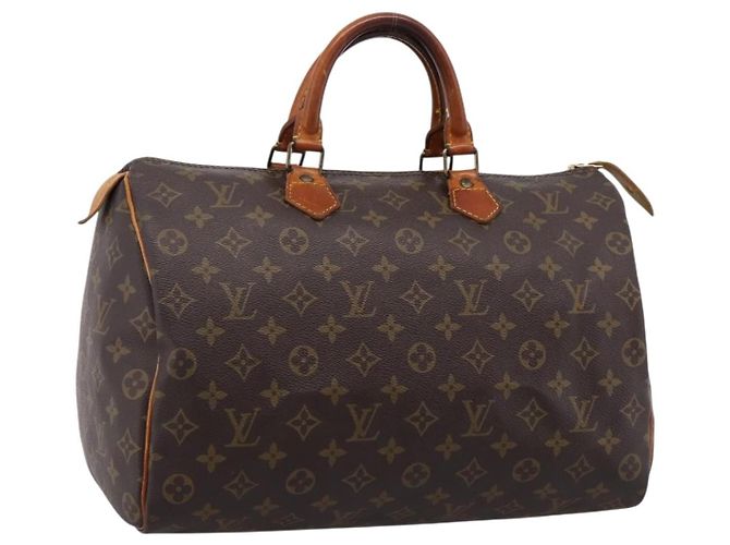 Sac à main LOUIS VUITTON Monogram Speedy 35 M41524 LV Auth 201407A Monogramme