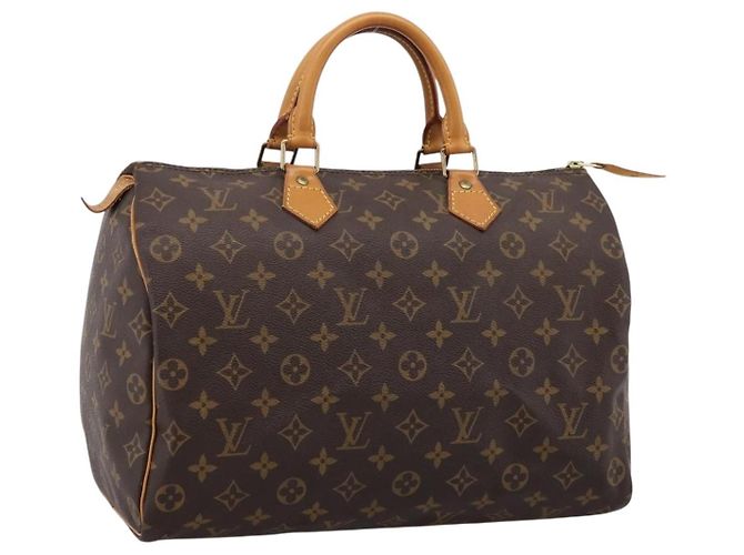 Sac à main LOUIS VUITTON Monogram Speedy 35 M41524 LV Auth 201426 Monogramme
