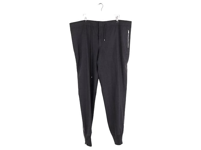 Hermès Hose aus Wolle Anthrazit Anthrazitgrau