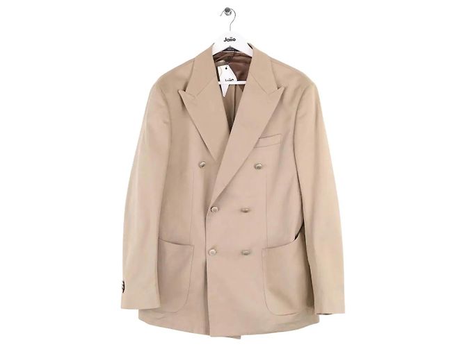 Autre Marque Giacca Boggi in cotone beige