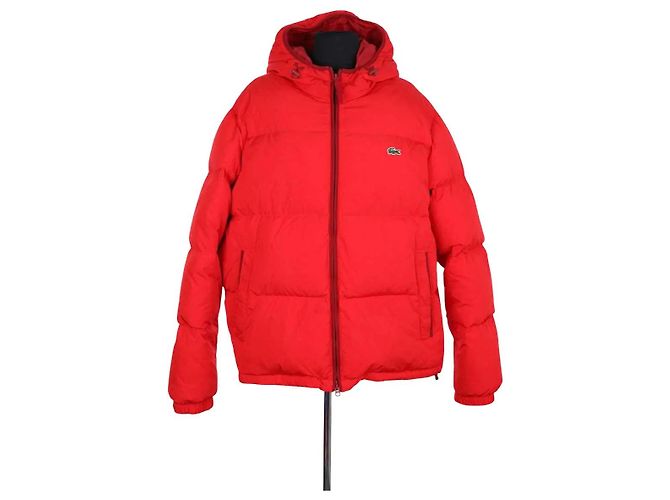 Lacoste Red Puffer Jacket