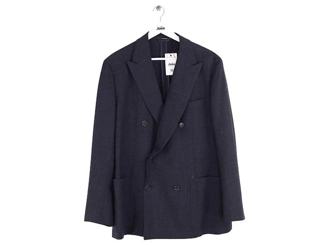 Hermès Wolljacke anthrazit Anthrazitgrau