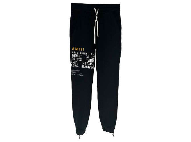 Amiri Jogginghose mit Stencil-Logo-Print aus schwarzer Baumwolle