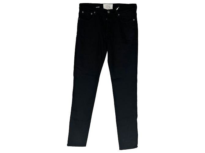 Jeans slim-fit in cotone nero con patch logo Givenchy