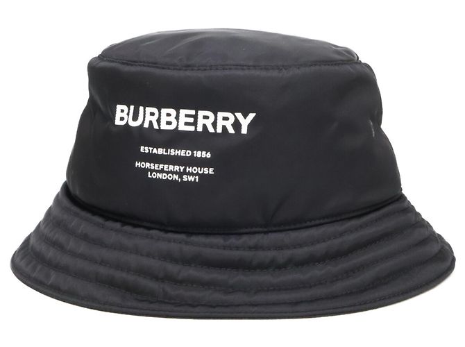 Burberry Black Nylon Bucket Hat