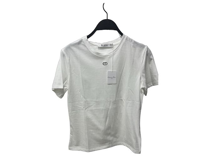 Camiseta Christian Dior Uniforme de algodón blanco