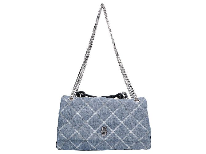 Bolsa Dupla em Denim Acolchoado por Marc Jacobs