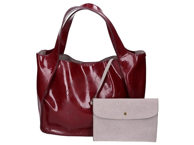 Stella Mc Cartney Borsa Tote Stella McCartney con logo traforato Bordò