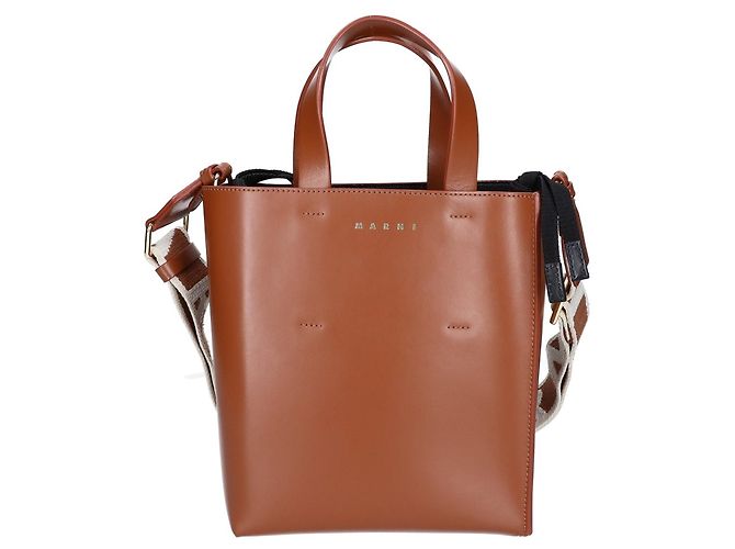 Borsa Tote Museo Mini 2-Way Marni Marrone