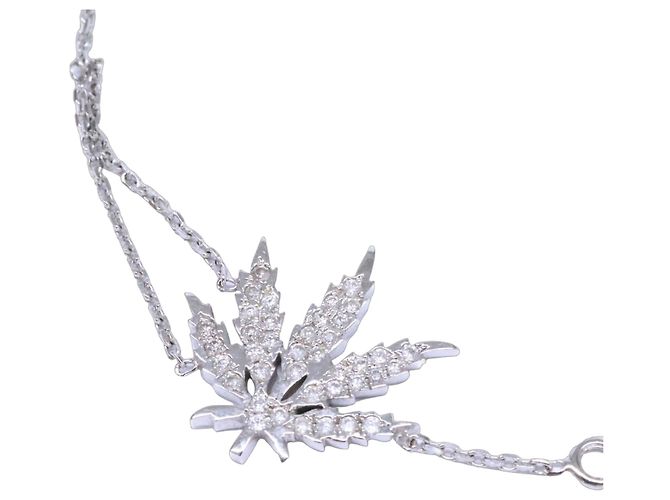 Autre Marque Pulseira de berloques Lucien Pellat-Finet em ouro branco Dourado