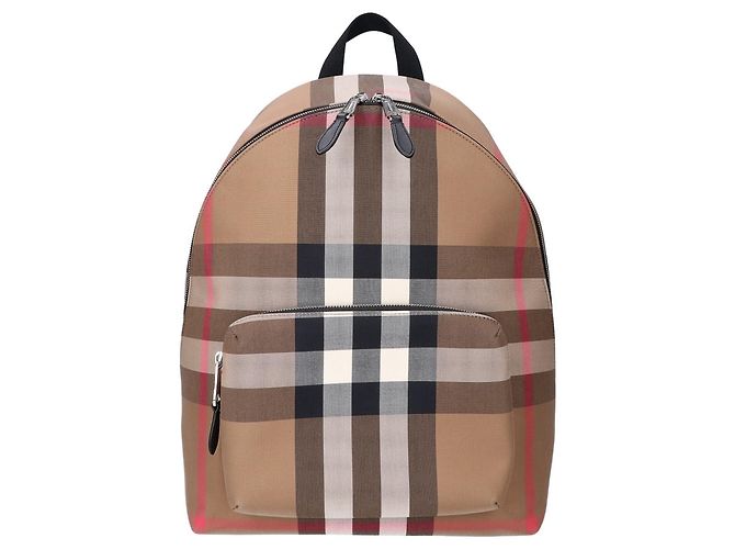 Burberry 8084550 Jeff Check Backpack Marron