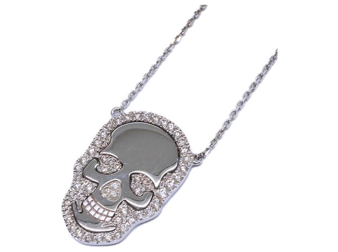 Autre Marque Collana Teschio Lucien Pellat-Finet 750WG D'oro