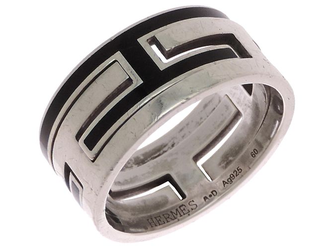 Hermès Hermes #60 Ag925 Move H Band Ring