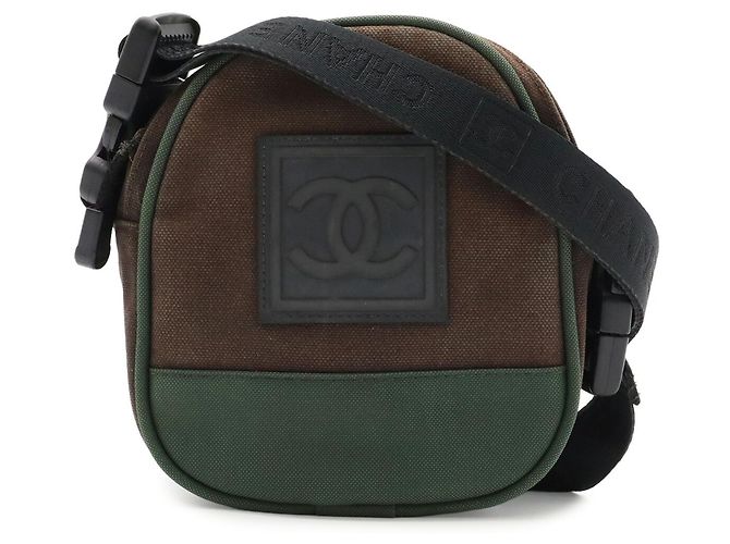 Borsa Chanel Sport Line Coco Mark Nero Verde