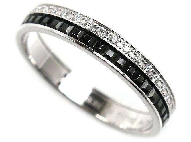 Boucheron 18K White Gold Diamond Band Ring