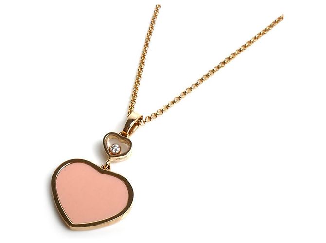 Colar Happy Heart Chopard em ouro rosa 18K