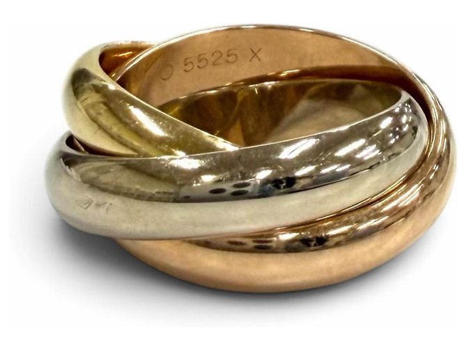 Anello Cartier Trinity in oro rosa, giallo e bianco D'oro