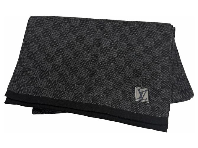 Stola in lana nera Louis Vuitton Nero