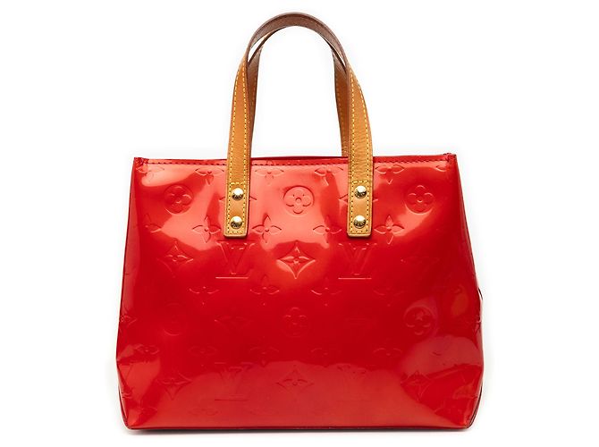 Louis Vuitton Red Monogram Vernis Reade PM Rouge