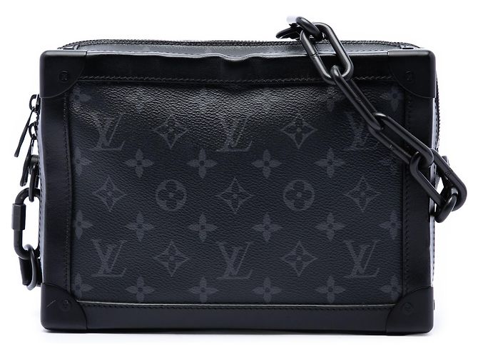 Louis Vuitton Black Monogram Eclipse Soft Trunk Schwarz