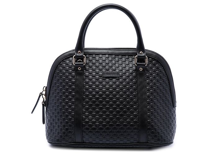 Borsa Dome Microguccissima Gucci Nera Medium Nero