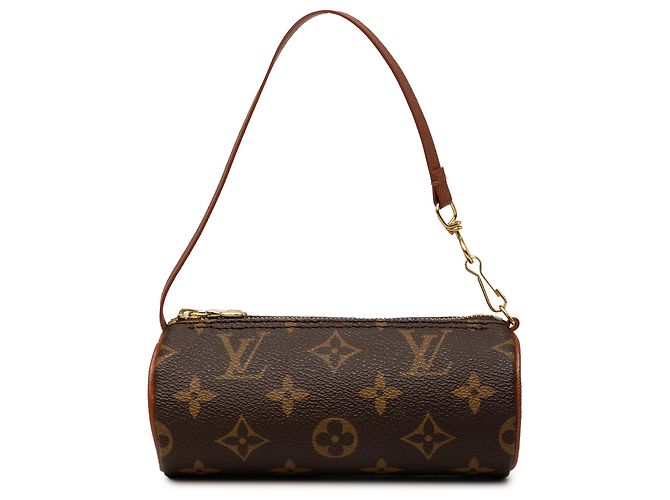 Louis Vuitton Brown Monogram Papillon Pochette Marrone