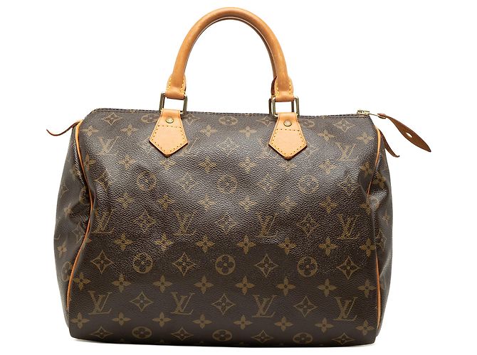 Louis Vuitton Brown Monogram Speedy 30 Marron