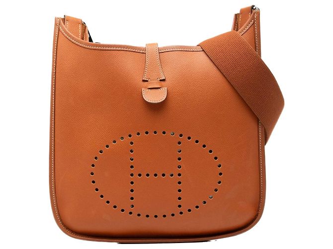 Evelyne Hermès Brown Clemence Evelyn II PM Castaño
