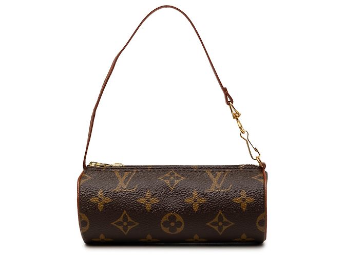 Louis Vuitton Brown Monogram Papillon Pochette Marrone