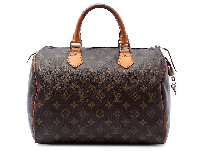 Louis Vuitton Brown Monogram Speedy 30 Marrom