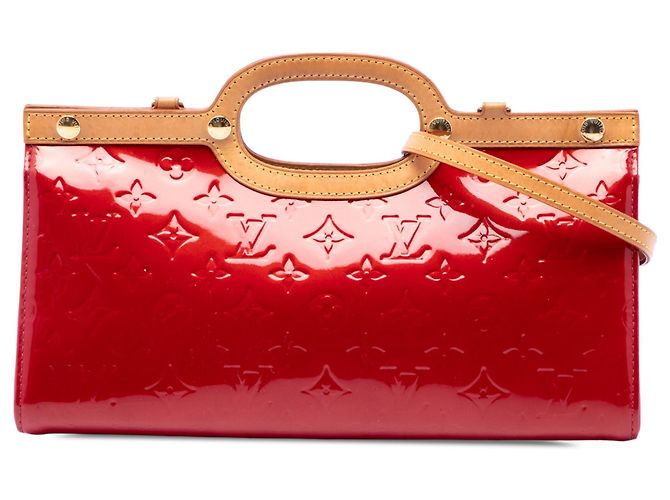 Louis Vuitton Red Monogram Vernis Roxbury Drive Roja