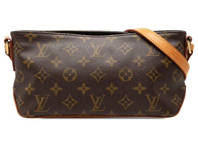 Louis Vuitton Brown Monogram Trotteur Marrone