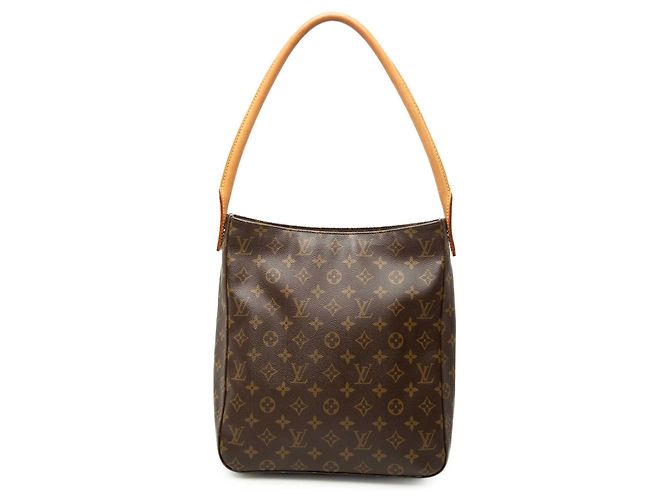 Louis Vuitton Brown Monogram Looping GM Braun