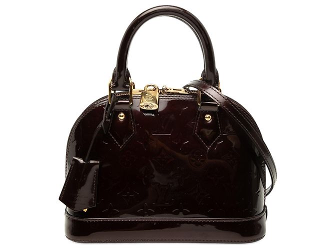 Louis Vuitton Purple Monogram Vernis Alma BB Roxo