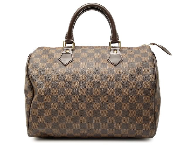 Louis Vuitton Brown Damier Ebene Speedy 30 Marrone